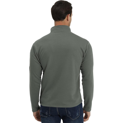 Men's USA Flag Graphic Pocket Pullover American Patriotic 1/4 Zip Stand Collar Long Sleeve Sweatshirts