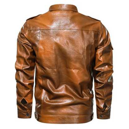 MEN’S CASUAL LEATHER JACKET