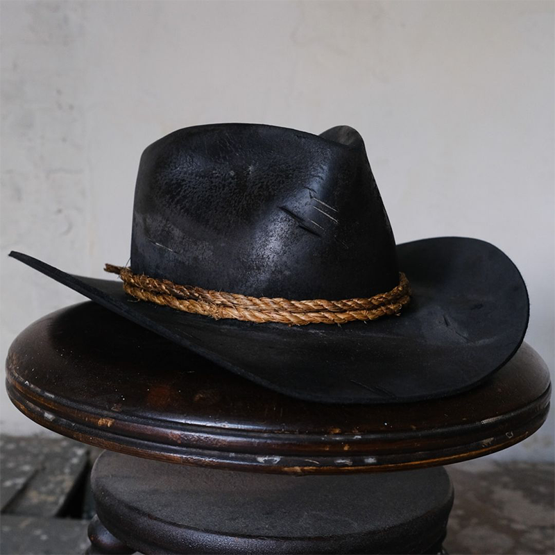 Men's Wool Fedora, Classic Jazz Hat, Western Cowboy Sheep Felt Hat, Round Crown and Curved Brim