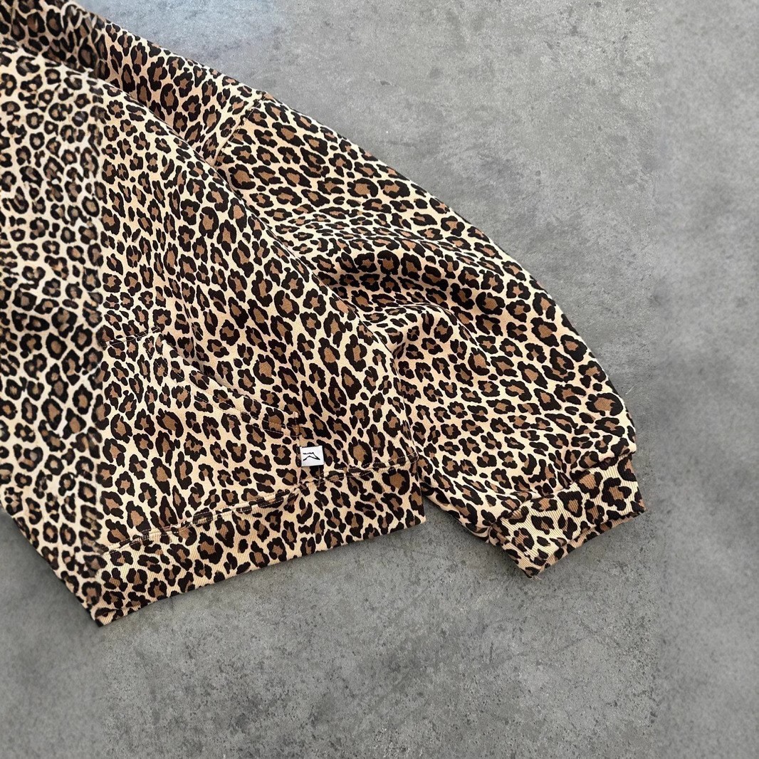 Y2K Vintage Leopard Print Hoodie – Couples Harajuku Hip-Hop Zip & Pullover Sweatshirt, Streetwear Style for Unisex