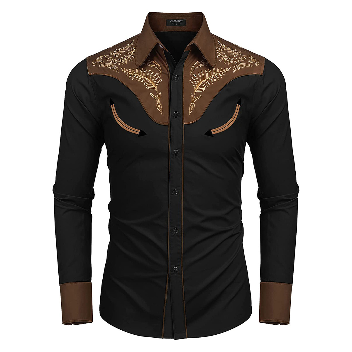 Men's Fashion Western Style Printed Shirt