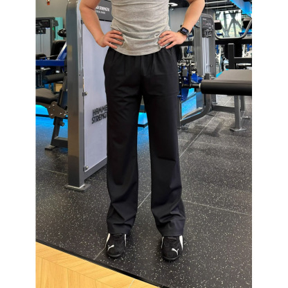 Men’s Vintage Quick-Dry Cargo Pants – High-Waisted Loose Fit Wide-Leg Trousers, Casual Retro Utility Style