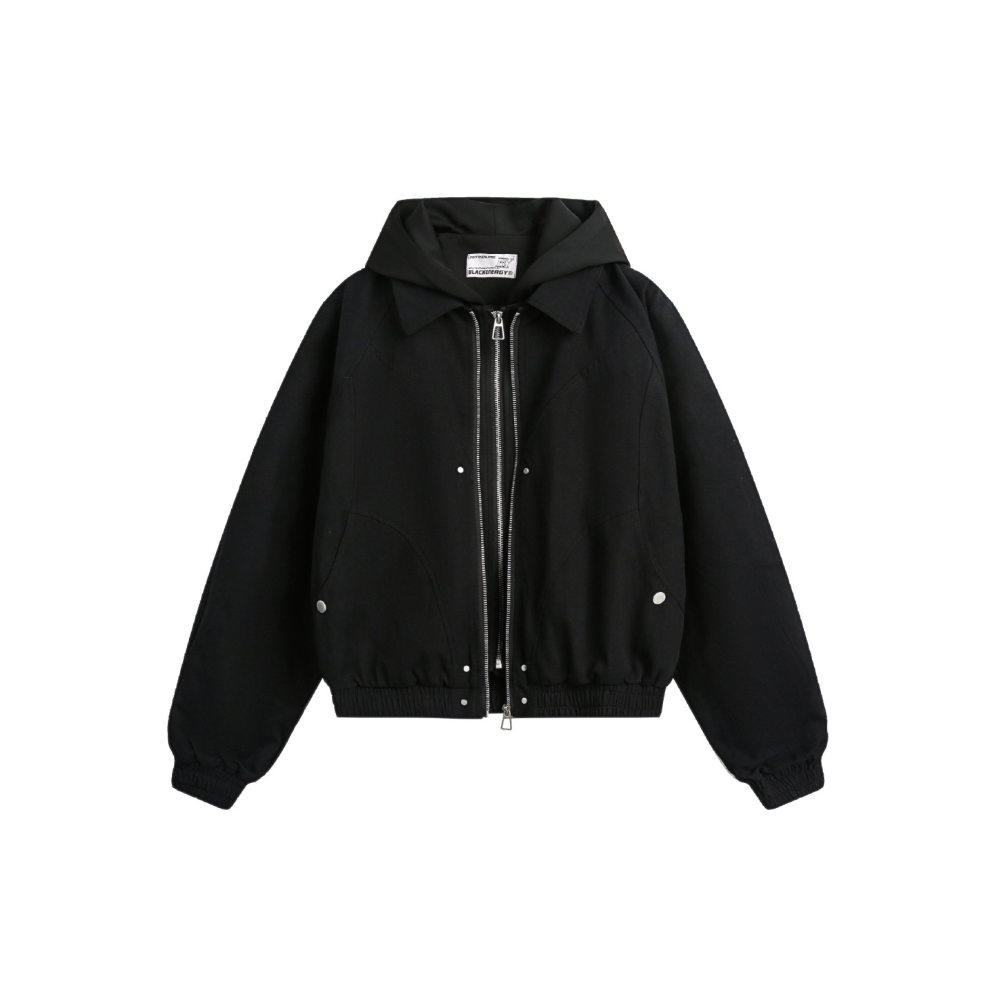 Vintage Washed Canvas Short Jacket | Unisex Street Style Layered Look Jacket for Spring & Fall