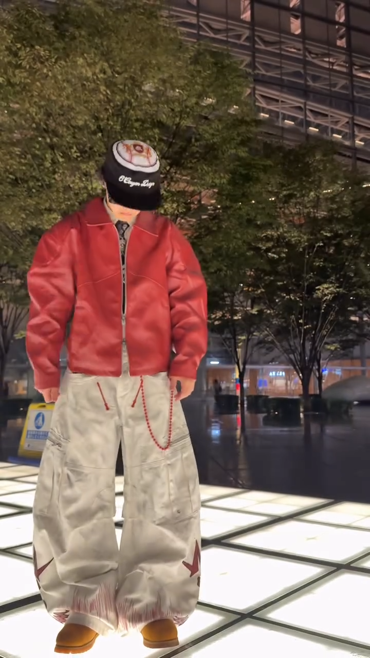 American Niche Curved Blade Jeans | Men’s Vintage Loose-Fit Streetwear Denim for Spring & Fall