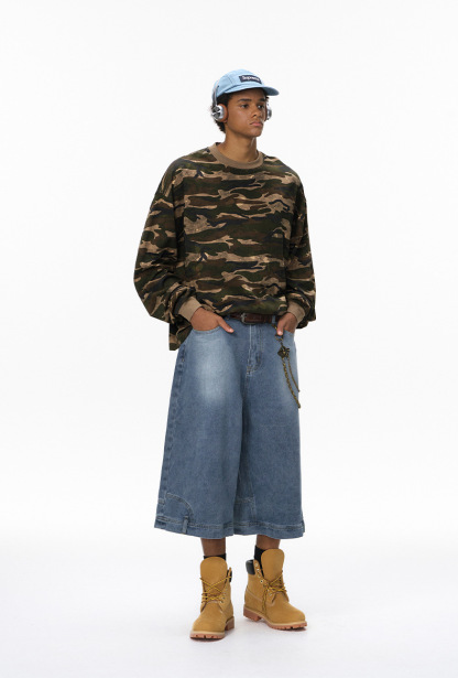 Autumn New Camo Long Sleeve T-Shirt – Men’s Outdoor Casual Crew Neck Base Layer