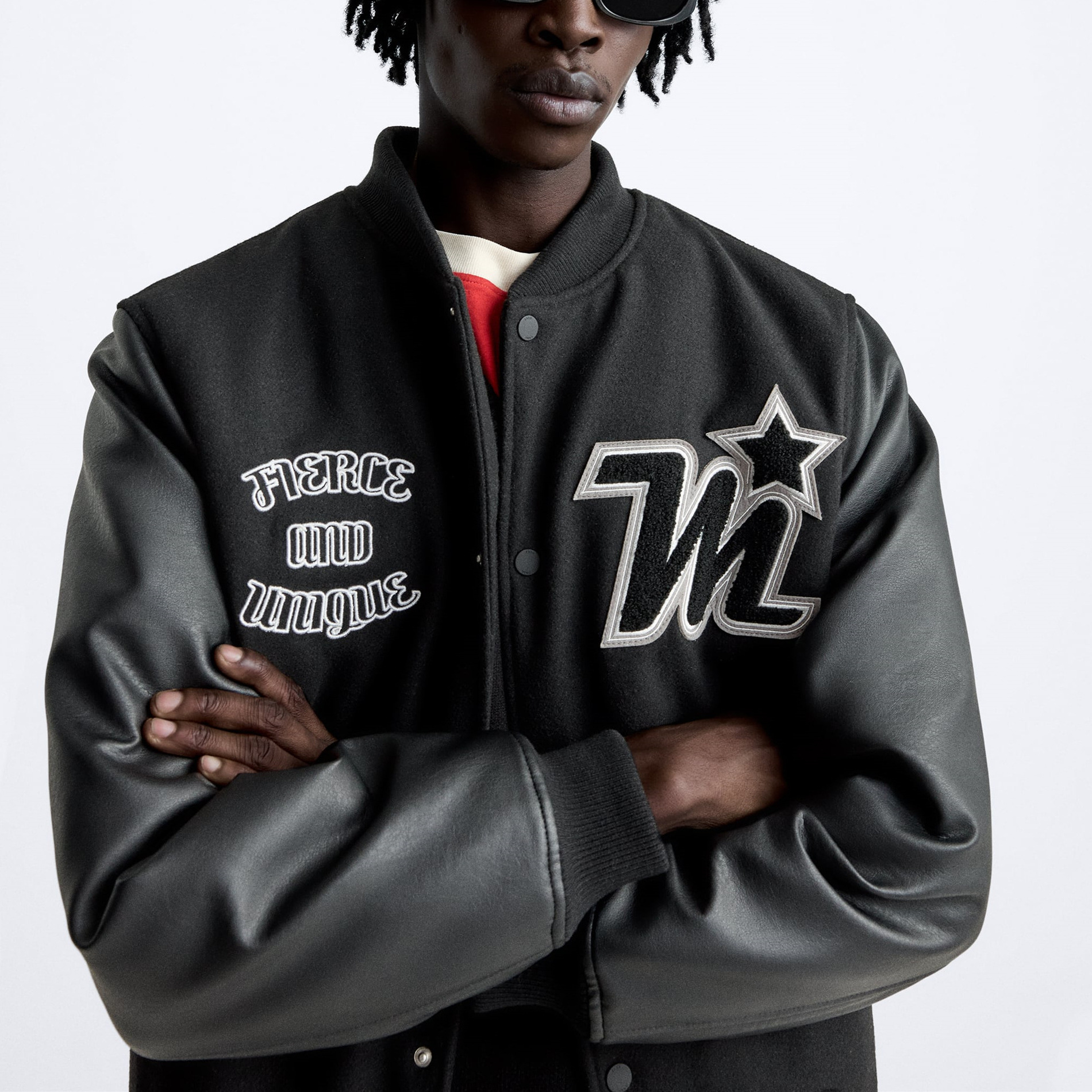 Men’s Embroidered Vintage Baseball Jacket – Retro Bomber Outerwear for Fall & Winter