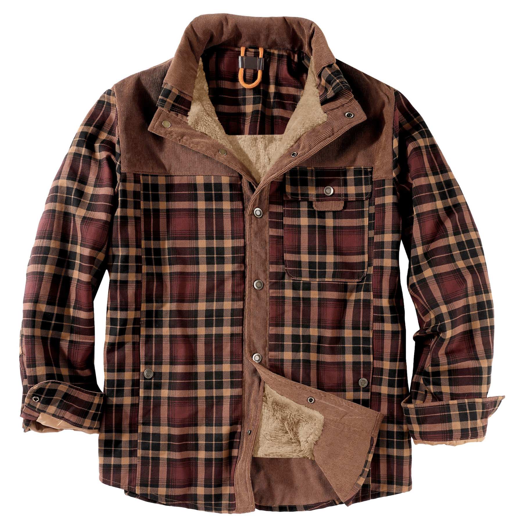 Men's Plaid Thermal Jacket