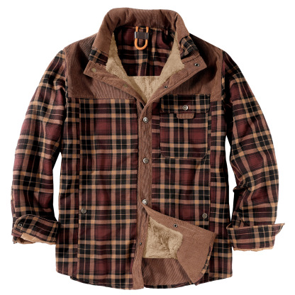 Men's Plaid Thermal Jacket