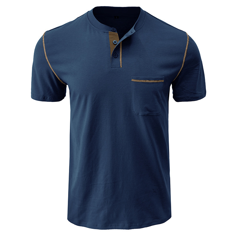 Men's Short Sleeve Classic Henley Is Versatile, Comfortable And Durable