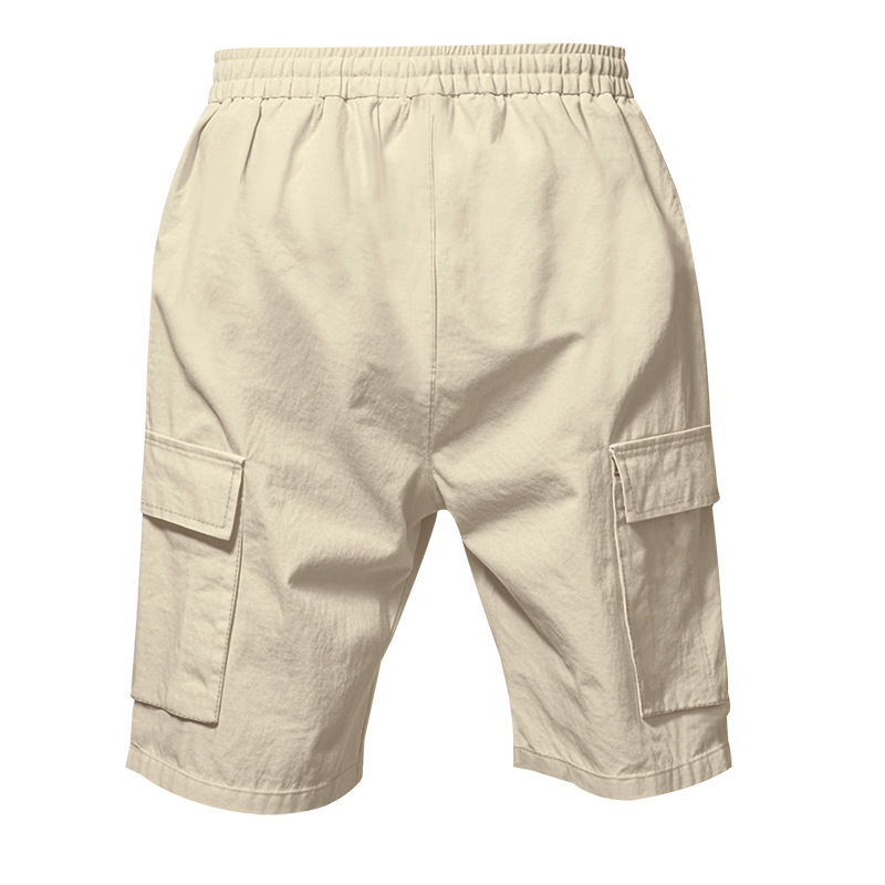 Men's Linen Multi-Pocket Cargo Shorts
