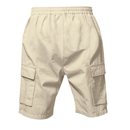 Men's Linen Multi-Pocket Cargo Shorts