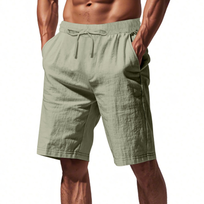 Men's Linen Summer Vacation Beach Shorts