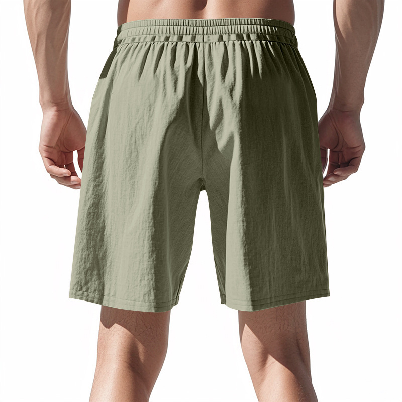 Men's Linen Summer Vacation Beach Shorts