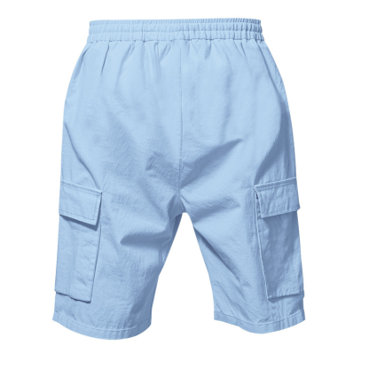 Men's Linen Multi-Pocket Cargo Shorts