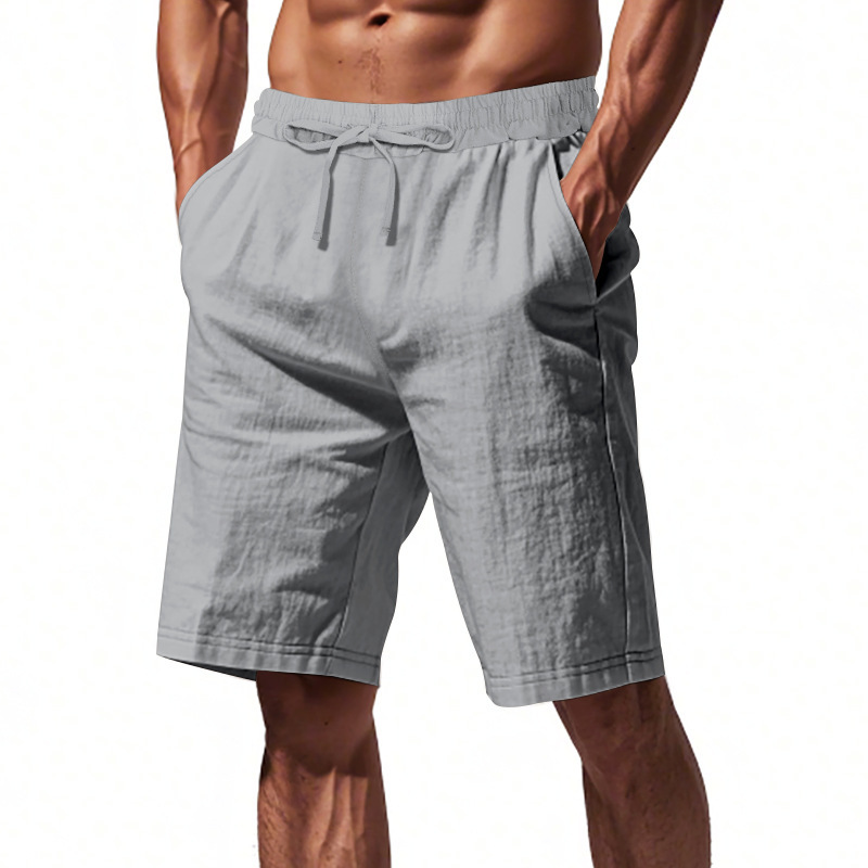 Men's Linen Summer Vacation Beach Shorts