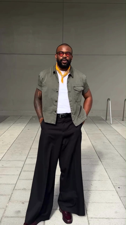 Men's Summer Short-Sleeved Shirt Jacket Light Mature Style Work Jacket