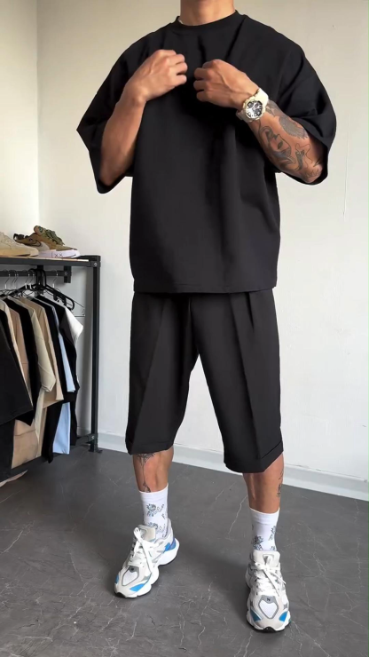 Loose Summer Suit Ice Silk Trousers Quick-Drying Thin