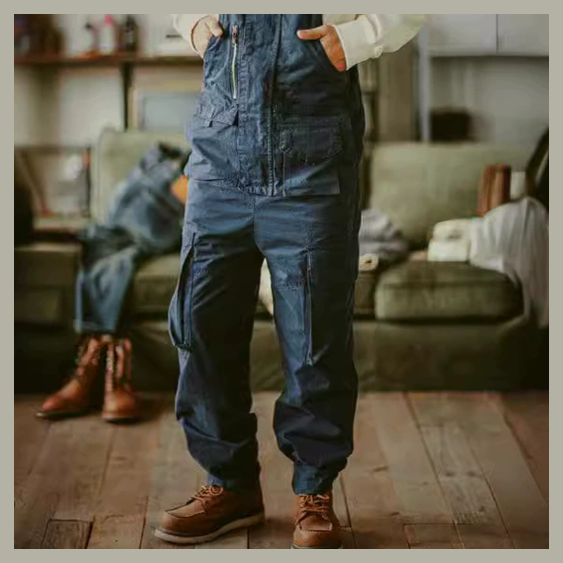 Men's Heavy Duty 1000gsm Cotton Work Clothes - Straight Leg Utility Pa