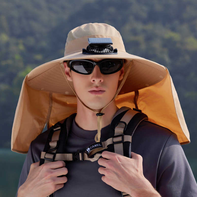 【24-Hour Shipping Out】Solar Powered Cooling Fan Hat For Men