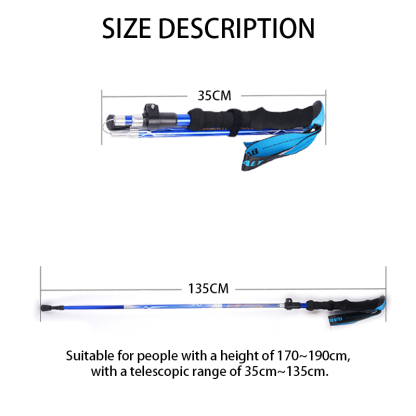 3-Section Collapsible Trekking Poles