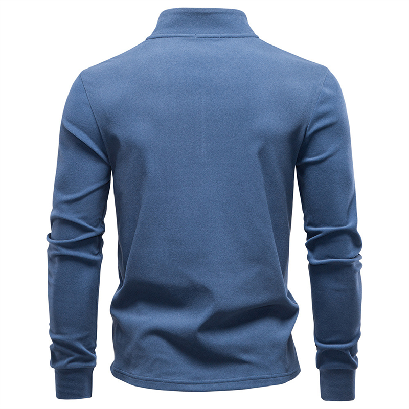 2025 New Autumn and Winter Turtleneck Pullover, Men's Slim Fit Warm Half-Zip Sweatshirt, Autumn and Winter Warm Long-Sleeved Bottoming Shirt