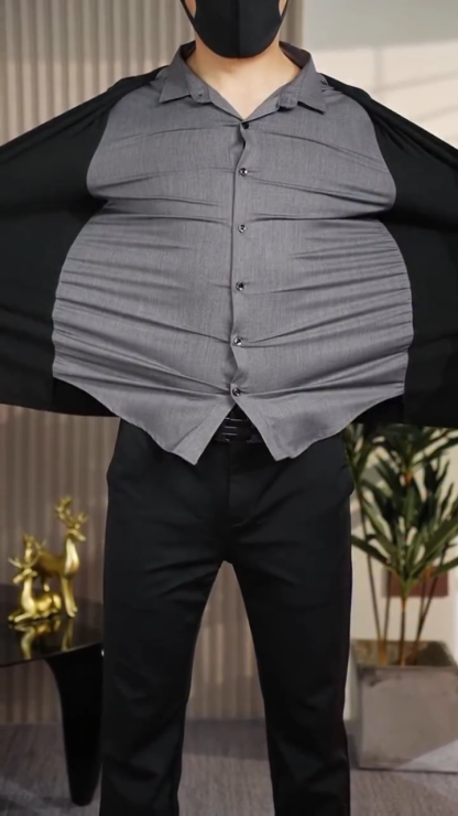 Men's Faux Two-Piece Cardigan – Lightweight Luxury Spring/Autumn Business Jacket with Folded Collar, New Arrival