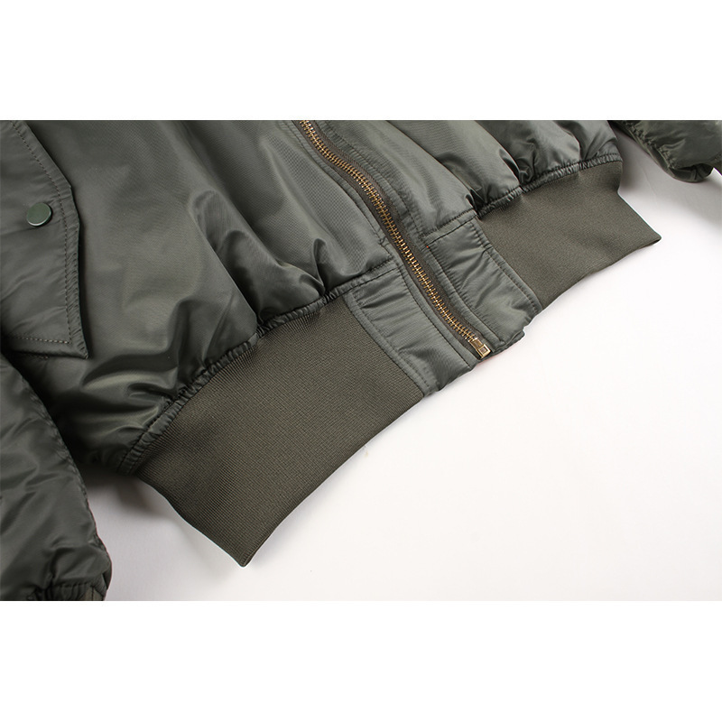 Men's Reversible Vintage Pilot Jacket – Classic Retro Flight Bomber, Thickened Autumn/Winter Outerwear, Loose Fit, Hong Kong Street Style Military Coat