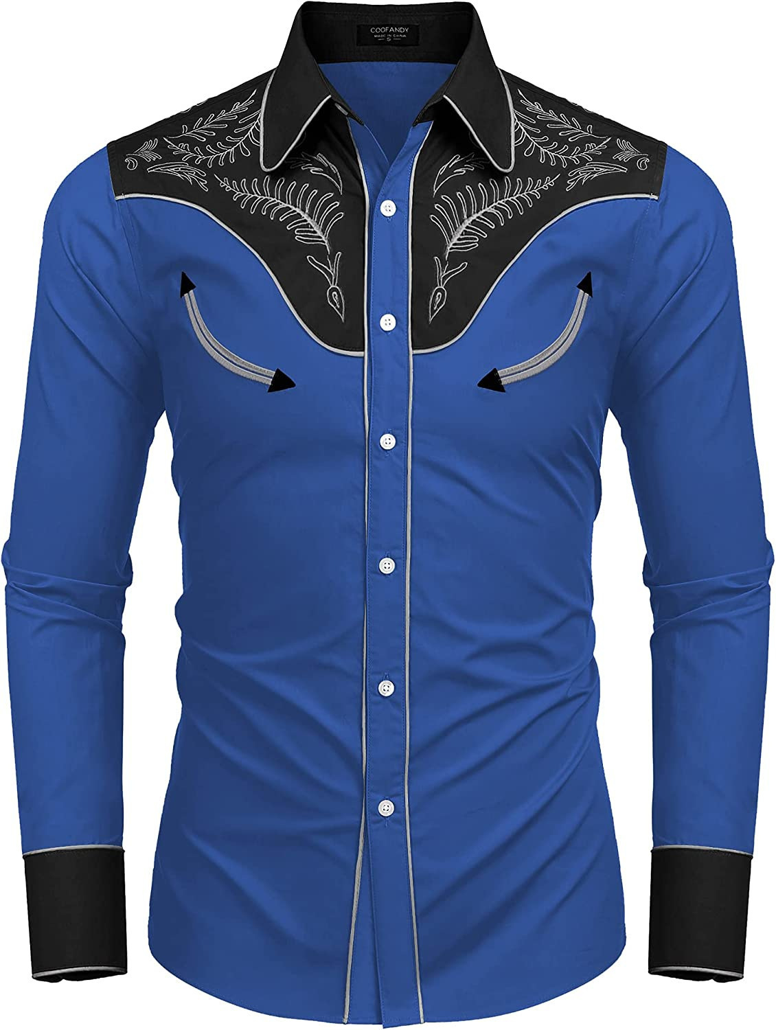 Men's Fashion Western Style Printed Shirt