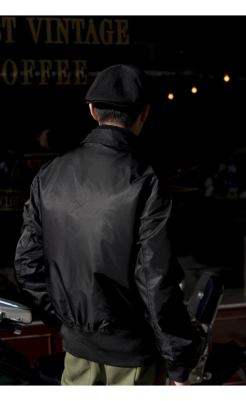 Men’s American Bomber Jacket | Classic Flight Baseball Jacket for Spring & Fall | Casual Street Style Outerwear