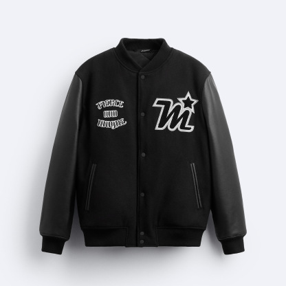 Men’s Embroidered Vintage Baseball Jacket – Retro Bomber Outerwear for Fall & Winter