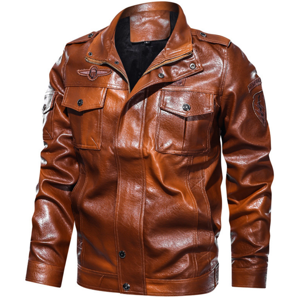 MEN’S CASUAL LEATHER JACKET
