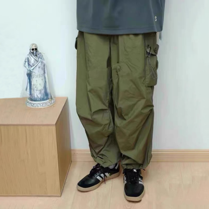 Men's Cargo Jogger Pants, Functional Cargo Pants, Multi-Pocket Tactical Trousers, Tech Utility Tapered Pants with Drawstring, Urban Utility Trousers for Daily Wear