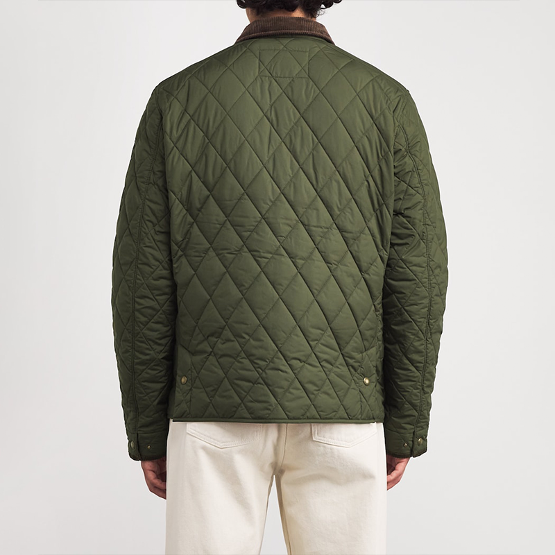 Men's Quilted Workwear Jacket, Classic Old Money Style Winter Coat