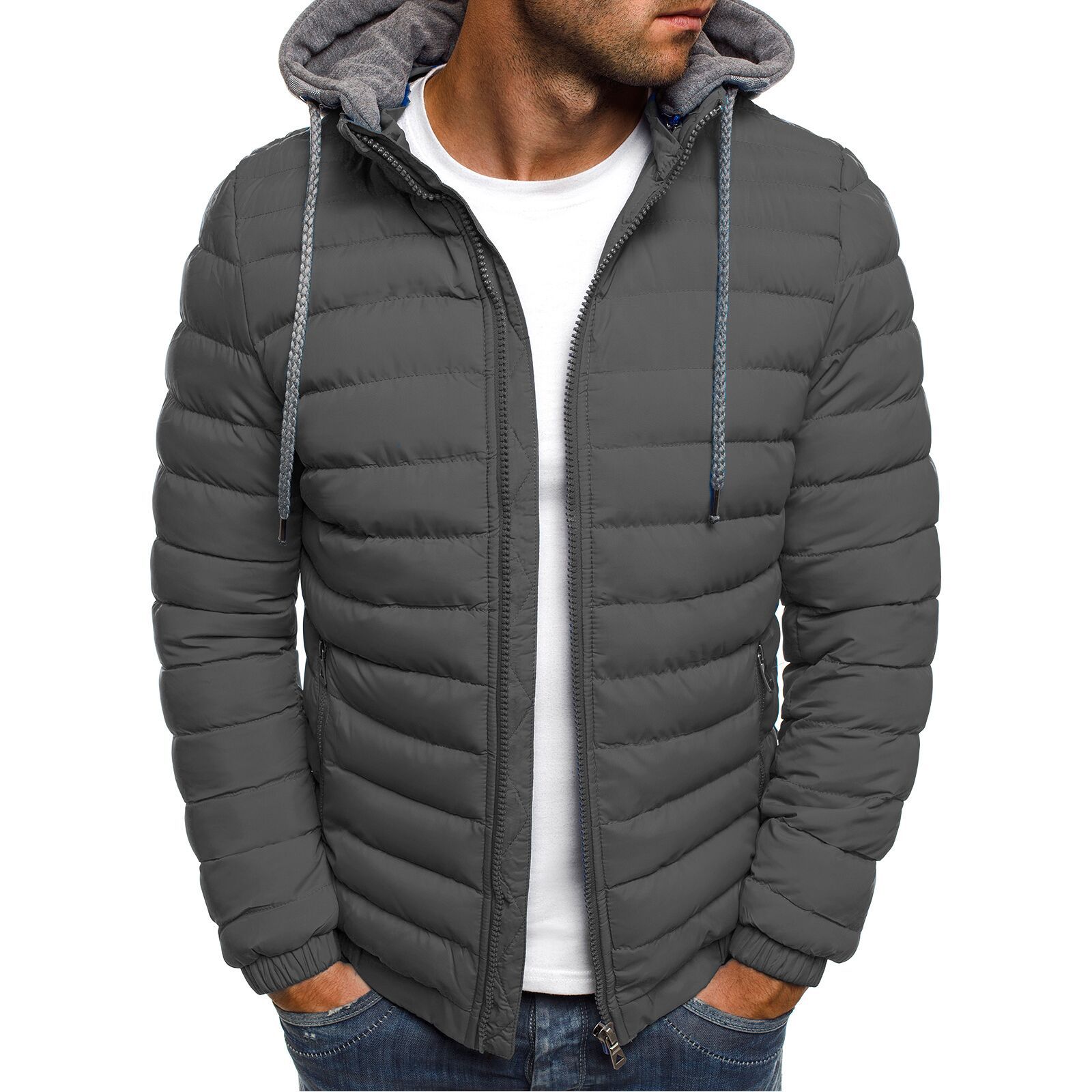 Stylish And Simple Winter Hooded Warm Jacket