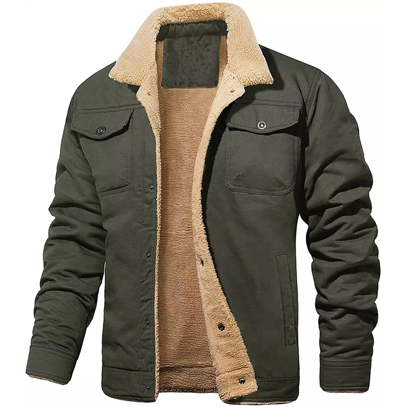 Men's Padded Cargo Casual Jacket