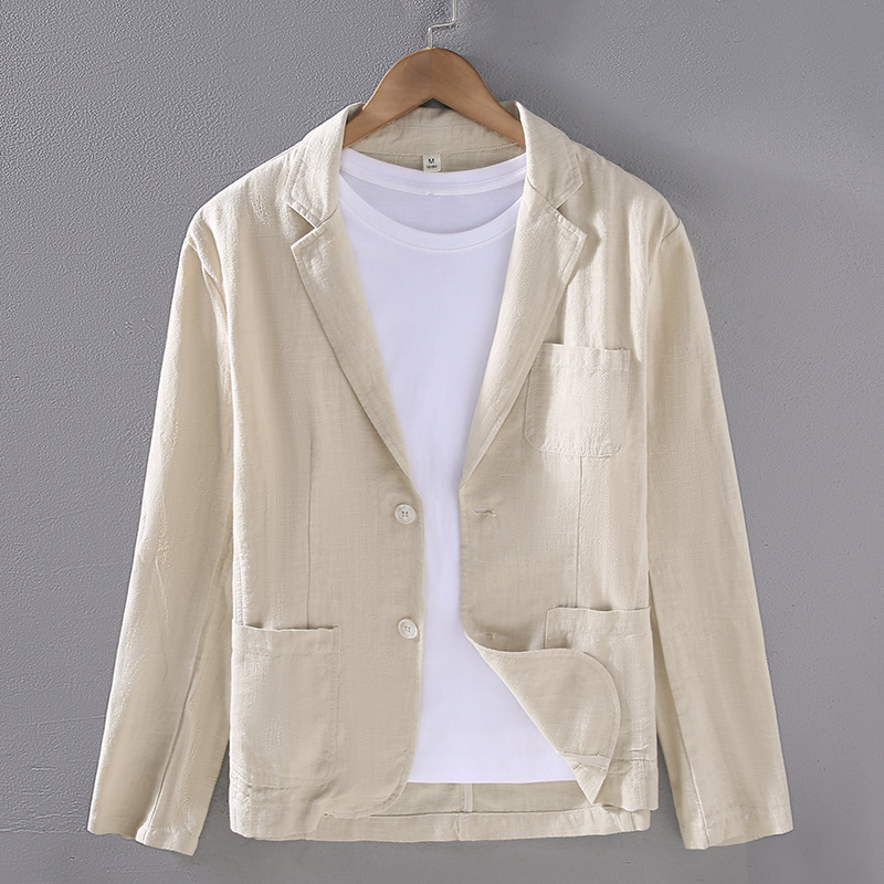 Cotton-Linen Formal Jacket