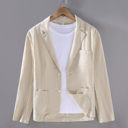 Cotton-Linen Formal Jacket