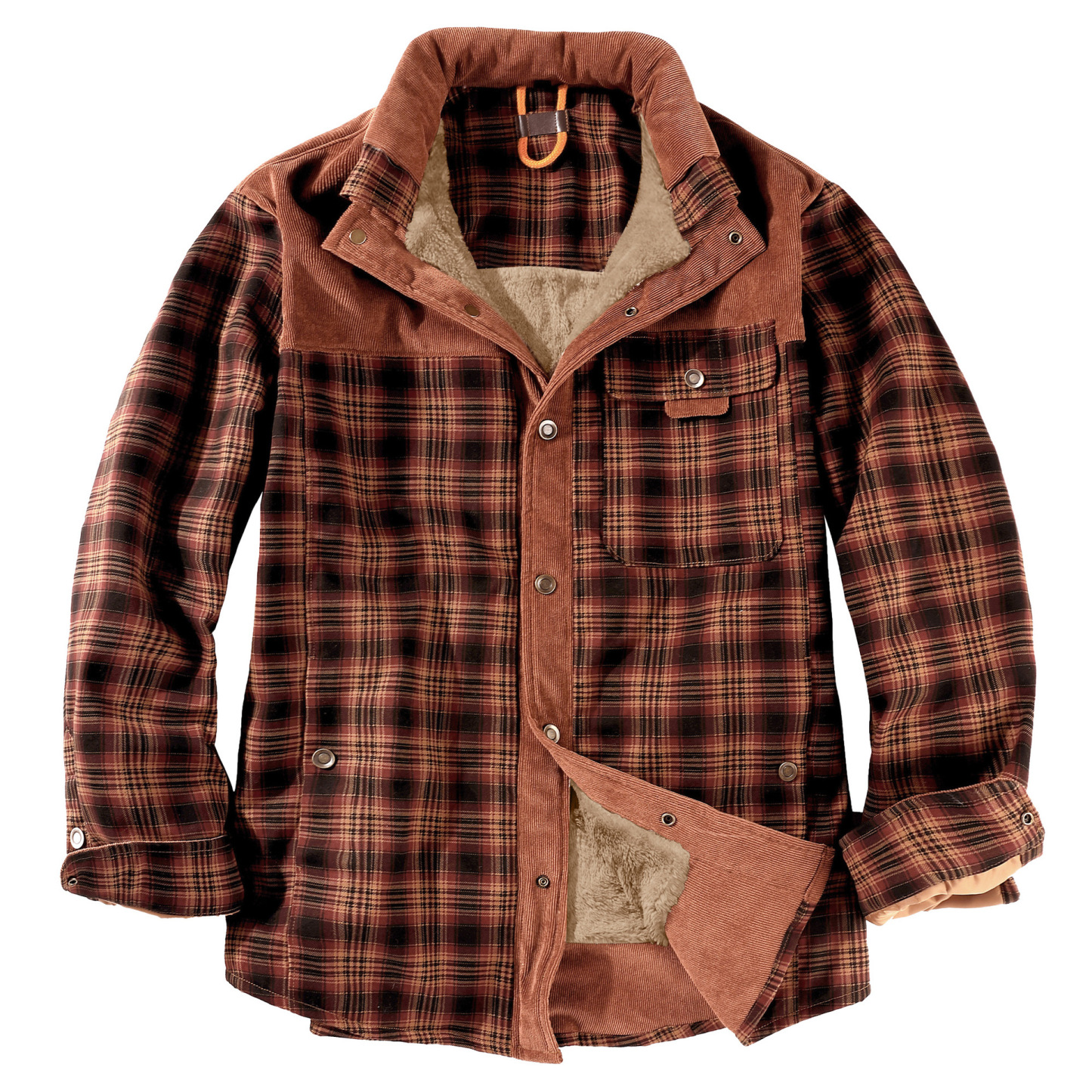 Men's Plaid Thermal Jacket