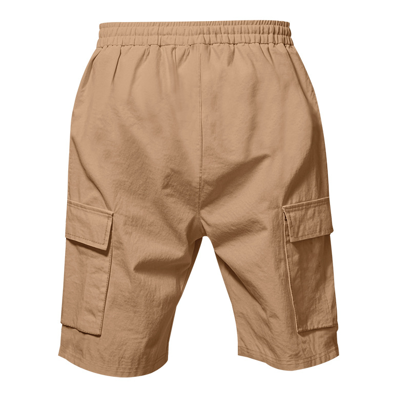 Men's Linen Multi-Pocket Cargo Shorts