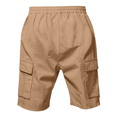 Men's Linen Multi-Pocket Cargo Shorts