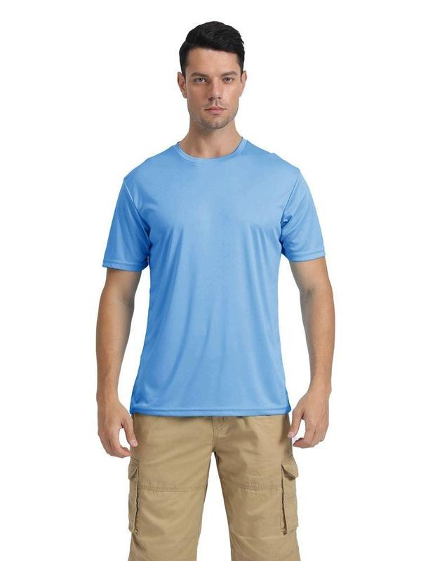 🔥Men's Short Sleeve T-Shirt Quick Dry UPF 50+ Athletic  Tee Performance Shirts