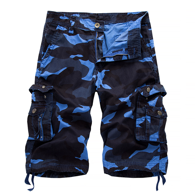 Men's Outdoor Camouflage Cargo Shorts,Beach Casual Shorts With Pockets