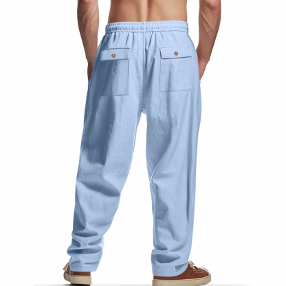 Men's Summer Loose Solid Color Casual Pants