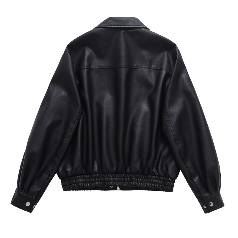 Men's Leather Bomber Jacket, Classic Relaxed-Fit Leather Biker Jacket  for Men, Distressed Retro Aviator Coat for Everyday Riding & Casual Wear