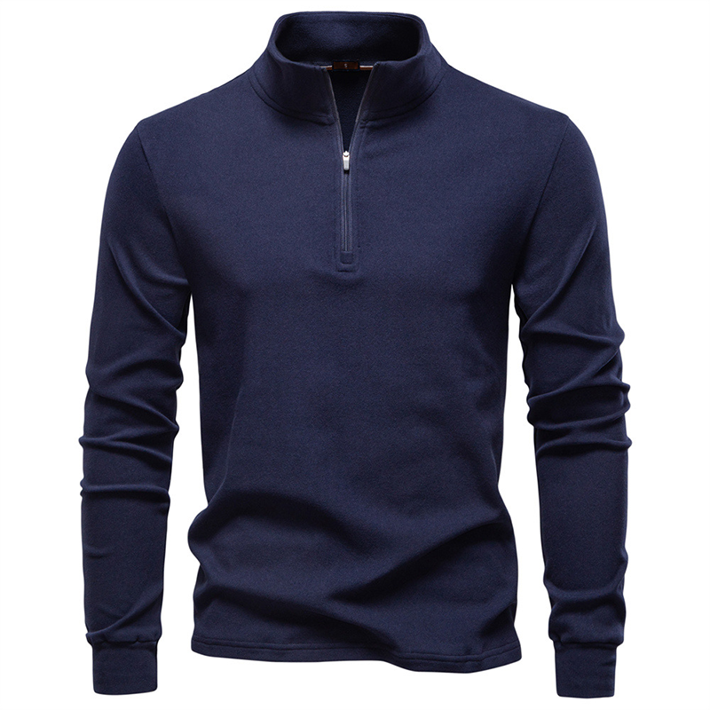 2025 New Autumn and Winter Turtleneck Pullover, Men's Slim Fit Warm Half-Zip Sweatshirt, Autumn and Winter Warm Long-Sleeved Bottoming Shirt