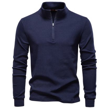 2025 New Autumn and Winter Turtleneck Pullover, Men's Slim Fit Warm Half-Zip Sweatshirt, Autumn and Winter Warm Long-Sleeved Bottoming Shirt