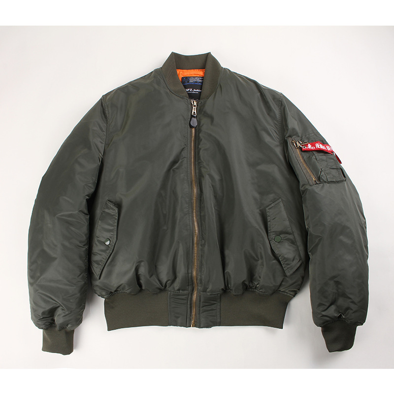 Men's Reversible Vintage Pilot Jacket – Classic Retro Flight Bomber, Thickened Autumn/Winter Outerwear, Loose Fit, Hong Kong Street Style Military Coat