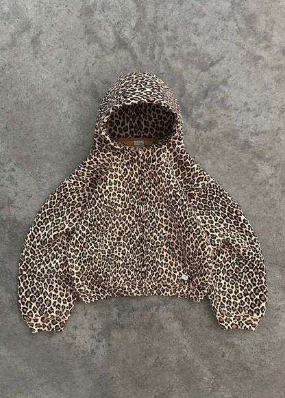 Y2K Vintage Leopard Print Hoodie – Couples Harajuku Hip-Hop Zip & Pullover Sweatshirt, Streetwear Style for Unisex