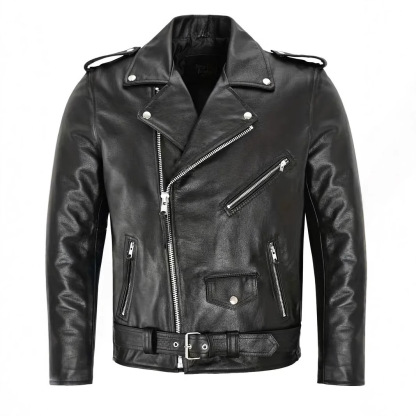 Men’s Motorcycle PU Leather Jacket – Casual Streetwear Outerwear for Everyday Style