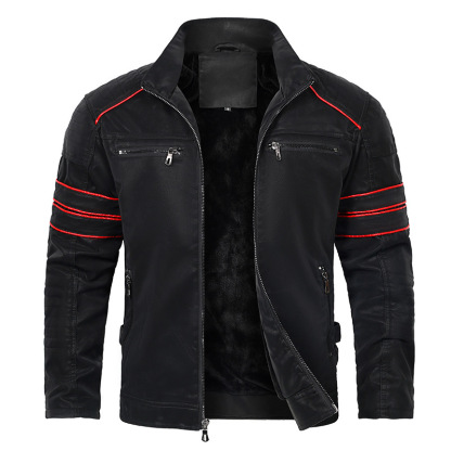 Fashionable Men's Leather Jacket